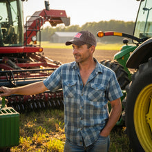 Load image into Gallery viewer, USA Flag Embroidered Baseball Cap - Brown
